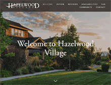 Tablet Screenshot of hazelwoodvillage.com